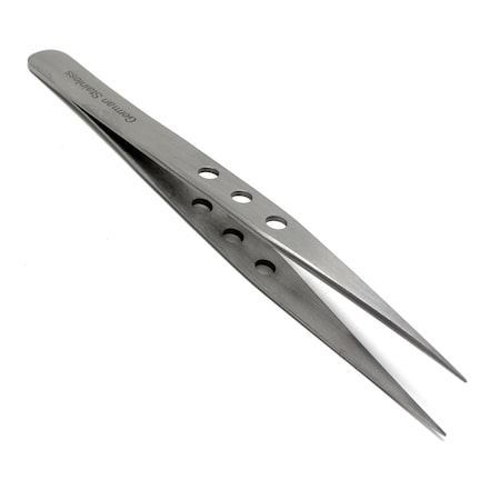 A2Z Scilab Volume Eyelash Lash Straight Fine Point Tweezers Fenestrated Handle A2Z-ZR311